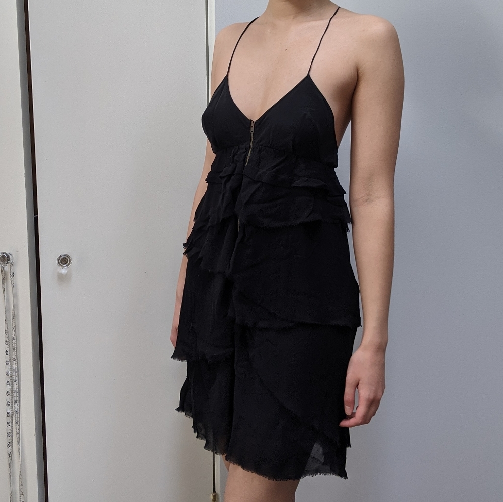 0 Wilfred Tiered Silk Dress
